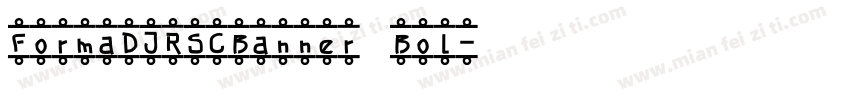FormaDJRSCBanner Bol字体转换